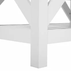 Beliani Mesa De Centro Blanco/madera Clara 100 X 60 Cm SAVANNAH -Sillones Ventas undef src sa picid 735594 type whitesh image scaled