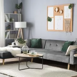 Beliani Conjunto De 3 Mesas De Centro Madera Clara/negro MELODY -Sillones Ventas undef src sa picid 741040 type color image scaled