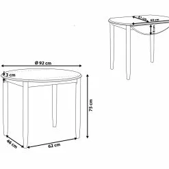 Beliani Mesa De Comedor Extensible De Madera De Caucho Clara/gris 61/92 X 92 Cm OMAHA 15 Beliani Mesa De Comedor Extensible De Madera De Caucho Clara/gris 61/92 X 92 Cm OMAHA -Sillones Ventas undef src sa picid 741699 type whitesh image scaled
