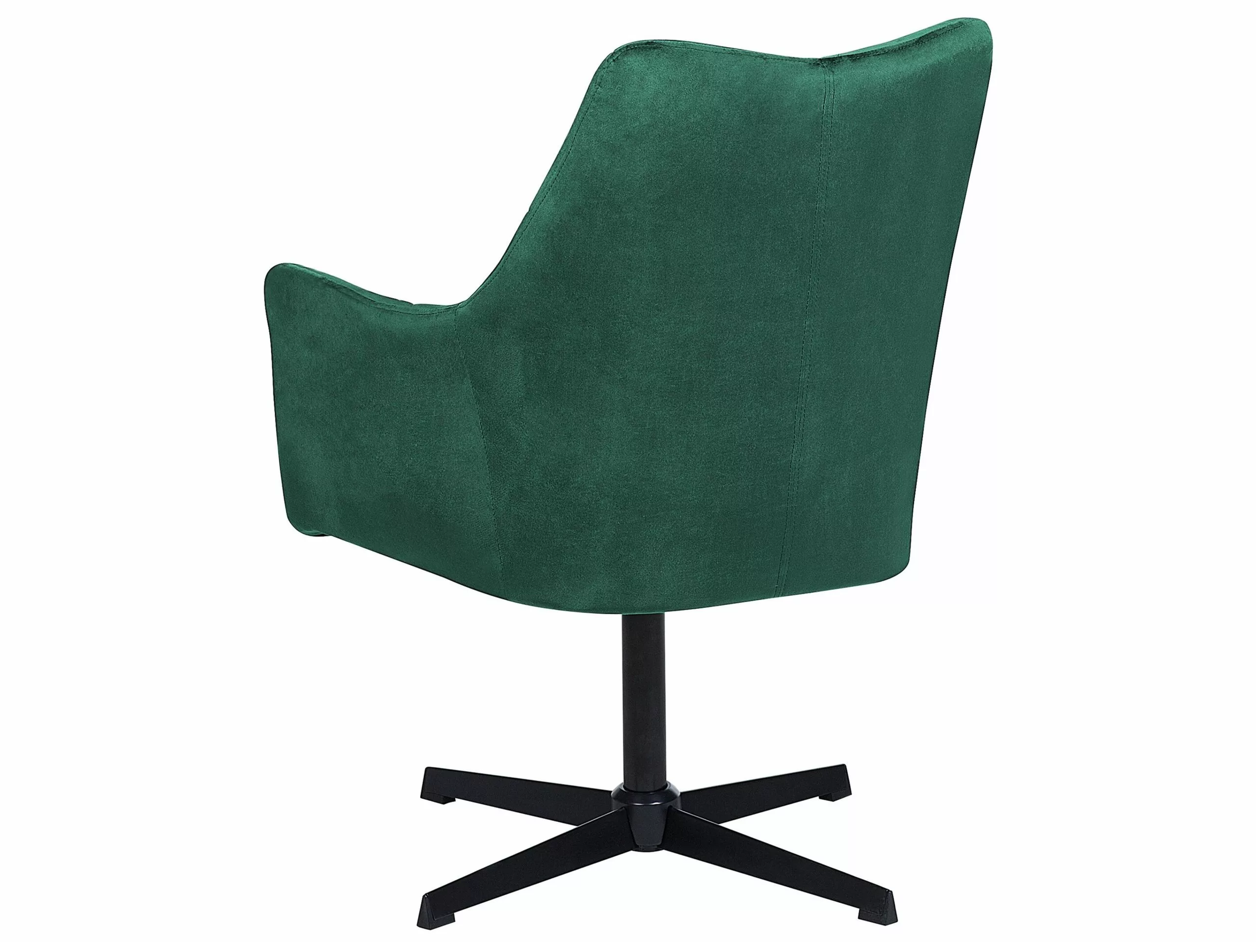 Beliani Sillón De Terciopelo Verde VAKSALA - Imagen 7