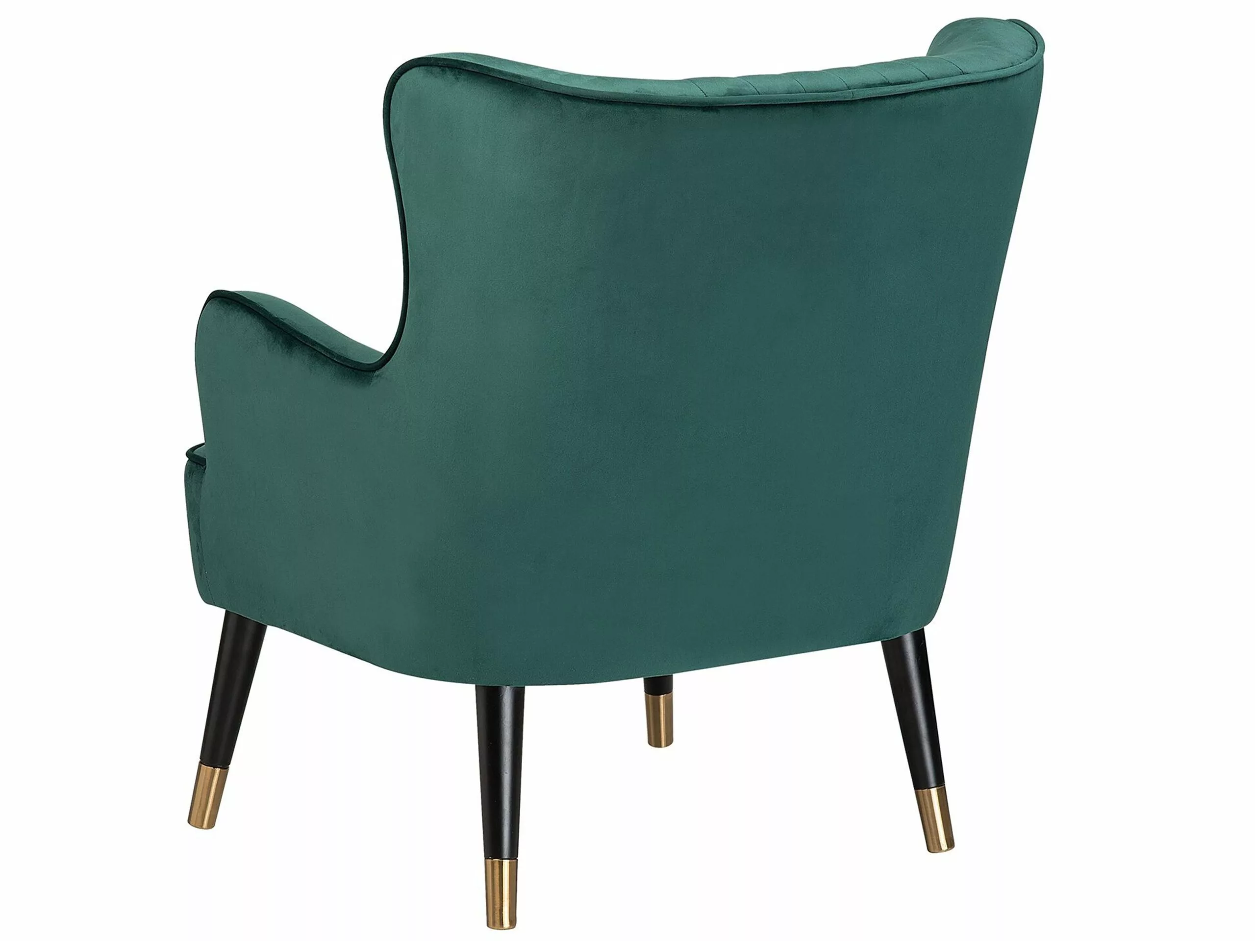 Beliani Sillón De Terciopelo Verde VARBERG 5 Beliani Sillón De Terciopelo Verde VARBERG - Imagen 5
