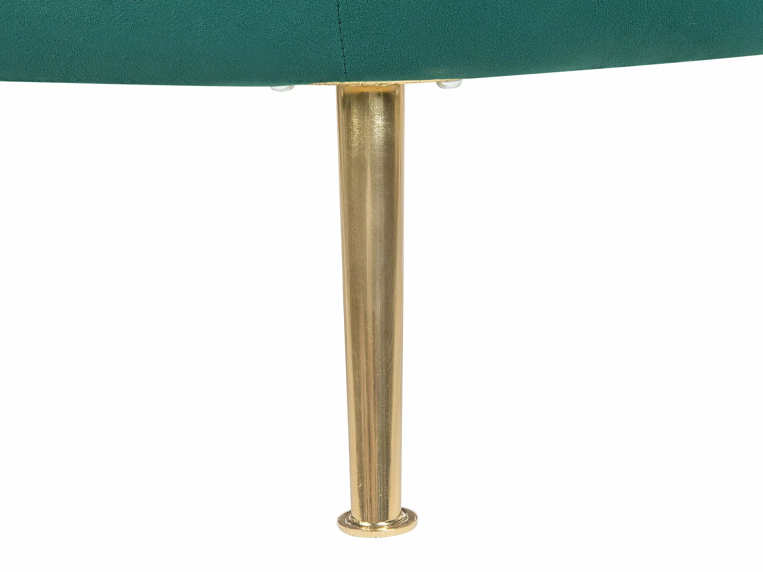 Beliani Silla De Terciopelo Verde Esmeralda LANGA - Imagen 7