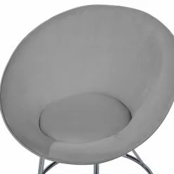 Beliani Silla De Terciopelo Gris FLOBY 12 Beliani Silla De Terciopelo Gris FLOBY -Sillones Ventas undef src sa picid 747325 type whitesh image scaled
