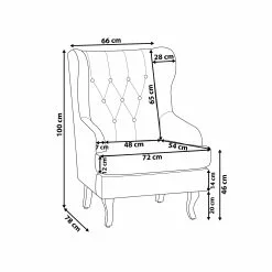 Beliani Sillón De Poliéster Azul Oscuro/negro ALTA -Sillones Ventas undef src sa picid 749230 type whitesh image scaled