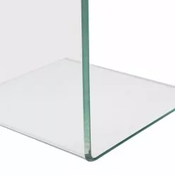 Beliani Mesa Auxiliar De Vidrio Templado Transparente 40 X 40 Cm LOURDES -Sillones Ventas undef src sa picid 751305 type whitesh image scaled
