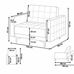 Beliani Sillón De Terciopelo Verde Azulado ABERDEEN 17 Beliani Sillón De Terciopelo Verde Azulado ABERDEEN -Sillones Ventas undef src sa picid 751964 type whitesh image