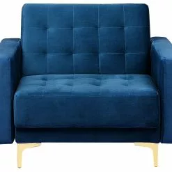 Beliani Sillón De Terciopelo Azul Marino/dorado ABERDEEN 14 Beliani Sillón De Terciopelo Azul Marino/dorado ABERDEEN -Sillones Ventas undef src sa picid 752536 type whitesh image scaled