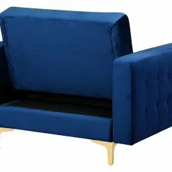 Beliani Sillón De Terciopelo Azul Marino/dorado ABERDEEN 16 Beliani Sillón De Terciopelo Azul Marino/dorado ABERDEEN -Sillones Ventas undef src sa picid 752538 type whitesh image scaled