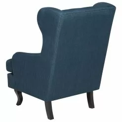 Beliani Sillón De Poliéster Azul Oscuro/negro ALTA -Sillones Ventas undef src sa picid 754601 type whitesh image scaled