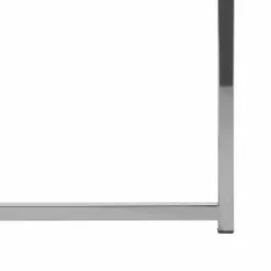 Beliani Mesa De Centro De Vidrio Templado Blanco/plateado ⌀ 70 Cm QUINCY -Sillones Ventas undef src sa picid 757498 type whitesh image scaled