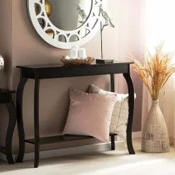 Beliani Consola Negra 100 X 31 Cm HARTFORD -Sillones Ventas undef src sa picid 758498 type color image scaled