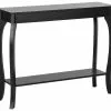 Beliani Consola Negra 100 X 31 Cm HARTFORD