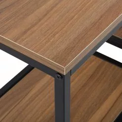 Beliani Consola Madera Oscura/negro 120 X 30 Cm BELMONT -Sillones Ventas undef src sa picid 758915 type whitesh image scaled