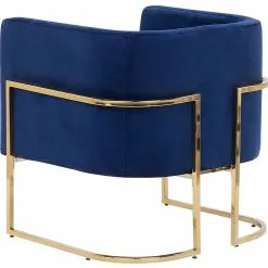 Beliani Sillón De Terciopelo Azul SIRKKA 11 Beliani Sillón De Terciopelo Azul SIRKKA -Sillones Ventas undef src sa picid 761660 type whitesh image scaled