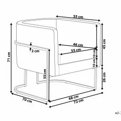 Beliani Sillón De Terciopelo Gris SIRKKA -Sillones Ventas undef src sa picid 762035 type whitesh image scaled