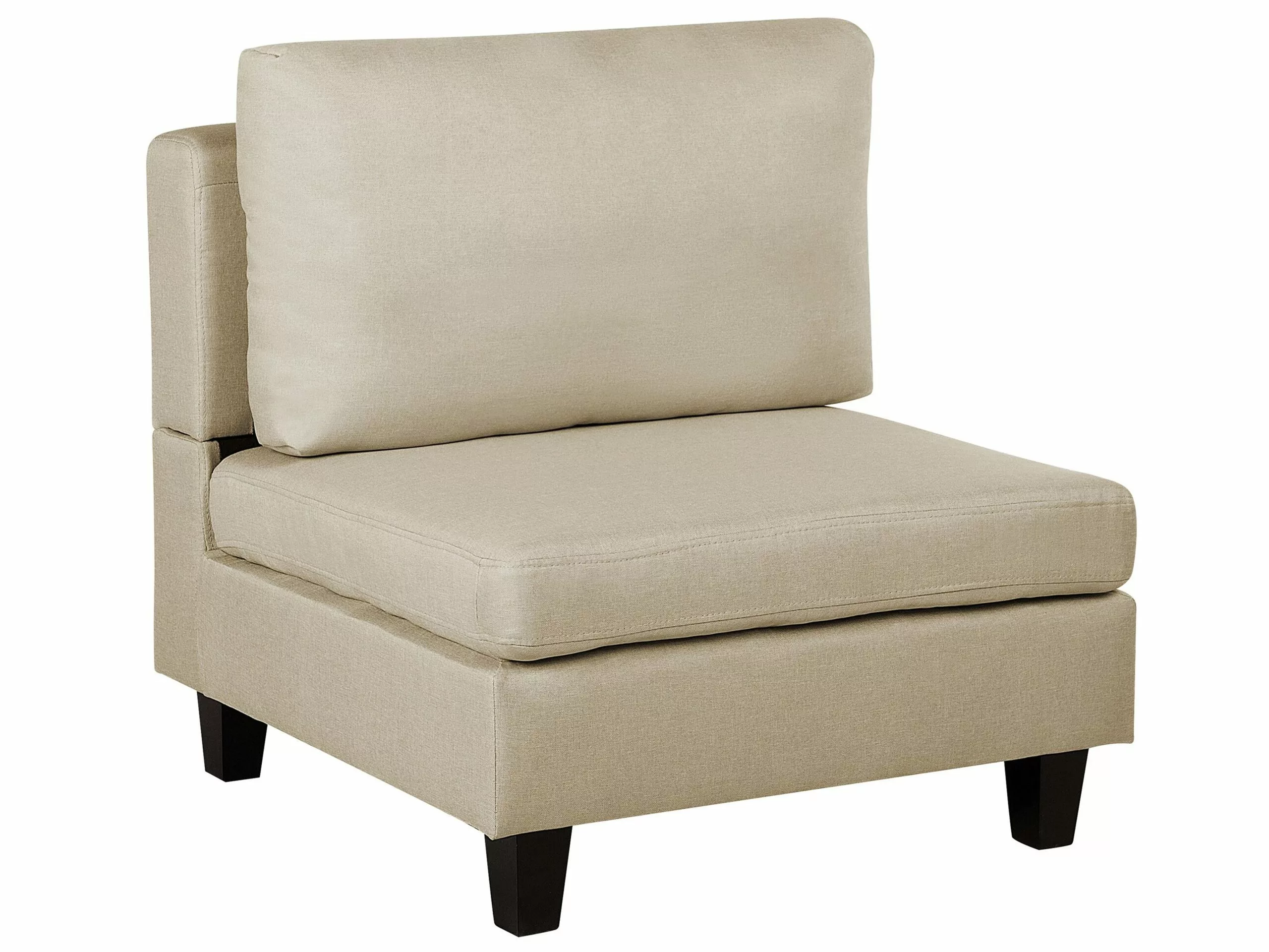 Beliani Sillón Modular Tapizado Beige FEVIK