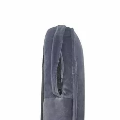 Beliani Sillón De Terciopelo Gris TROMSO -Sillones Ventas undef src sa picid 767260 type whitesh image scaled