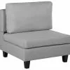Beliani Sillón Modular Gris Claro FEVIK