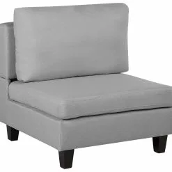 Beliani Sillón Modular Gris Claro FEVIK