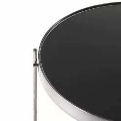 Beliani Mesa Auxiliar De Vidrio Templado/metal Negro/plateado ⌀ 63 Cm LUCEA 17 Beliani Mesa Auxiliar De Vidrio Templado/metal Negro/plateado ⌀ 63 Cm LUCEA -Sillones Ventas undef src sa picid 771222 type whitesh image scaled