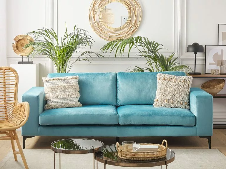 Beliani Mesa Auxiliar De Vidrio Templado/metal Negro/plateado ⌀ 63 Cm LUCEA 4 Beliani Mesa Auxiliar De Vidrio Templado/metal Negro/plateado ⌀ 63 Cm LUCEA - Imagen 4