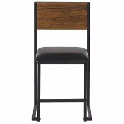 Beliani Conjunto De Comedor 4 Plazas Madera Oscura/negro BURTON 15 Beliani Conjunto De Comedor 4 Plazas Madera Oscura/negro BURTON -Sillones Ventas undef src sa picid 774174 type whitesh image scaled