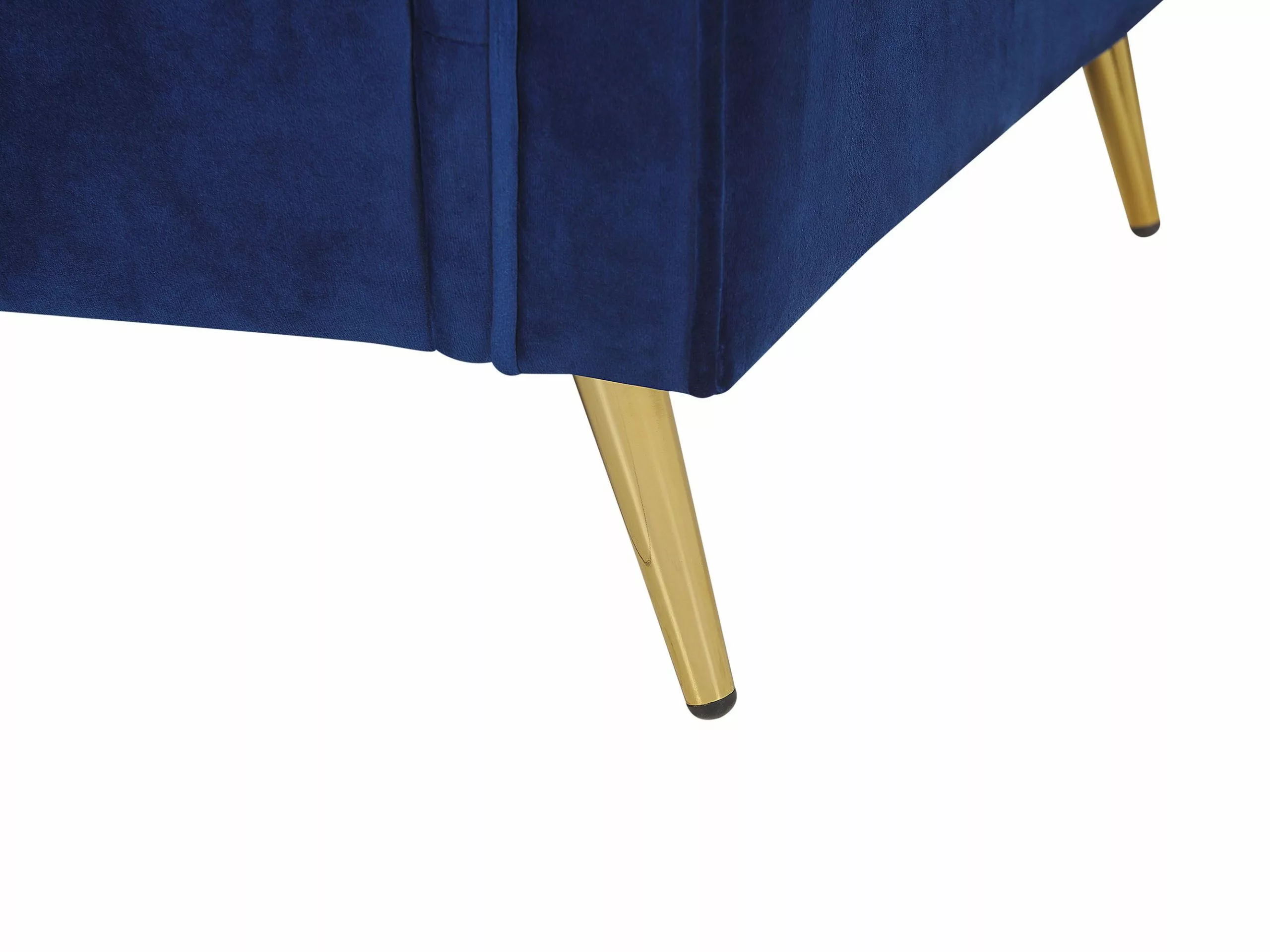 Beliani Sillón De Terciopelo Azul Marino/dorado VIETAS 6 Beliani Sillón De Terciopelo Azul Marino/dorado VIETAS - Imagen 6