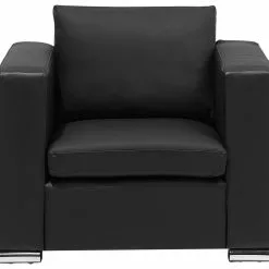 Beliani Sillón De Piel Negro HELSINKI 13 Beliani Sillón De Piel Negro HELSINKI -Sillones Ventas undef src sa picid 77798 type whitesh image scaled