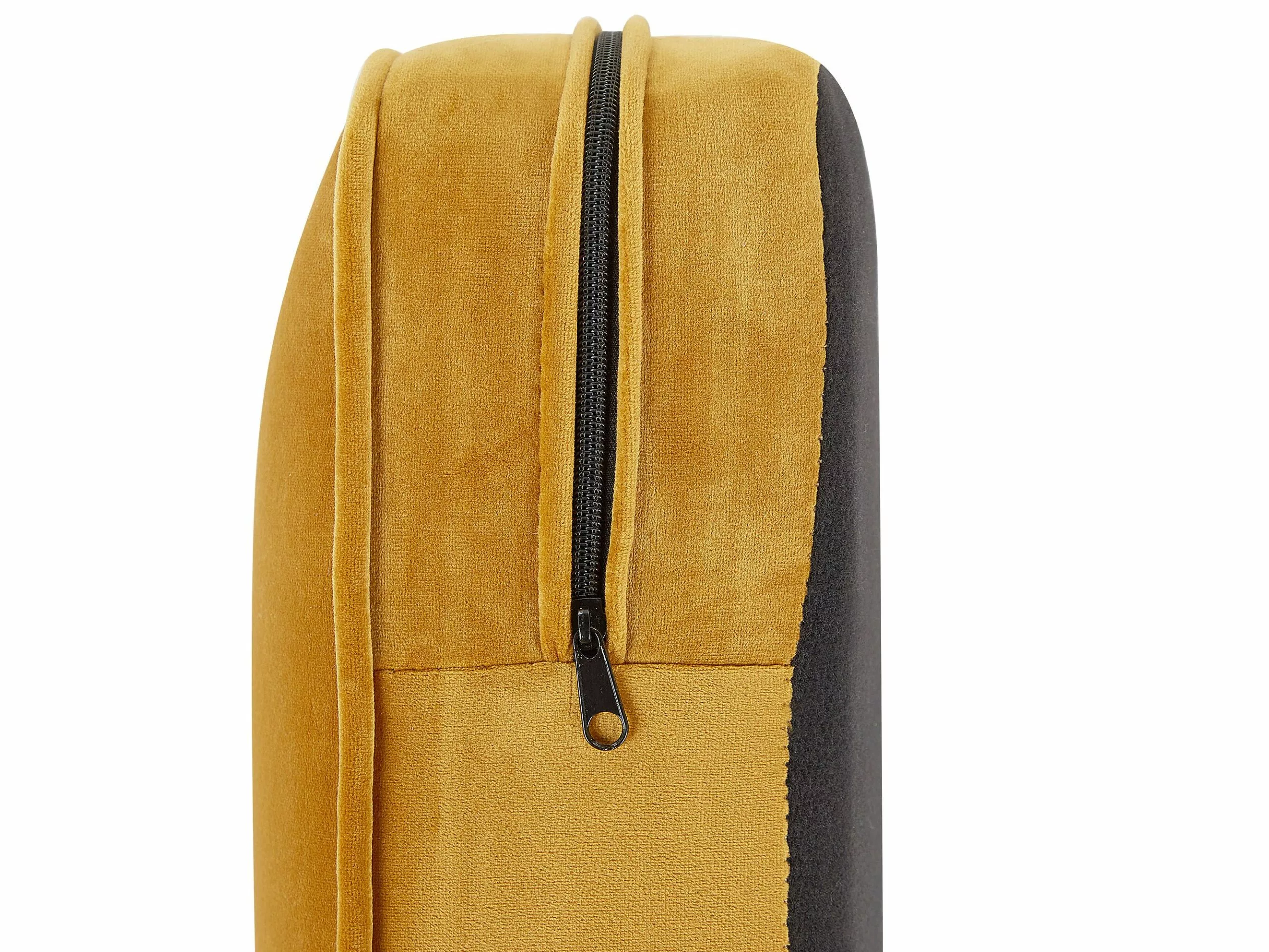 Beliani Sillón De Terciopelo Amarillo CHESTERFIELD 7 Beliani Sillón De Terciopelo Amarillo CHESTERFIELD - Imagen 7