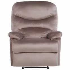 Beliani Sillón Reclinable De Terciopelo Gris Pardo/negro ESLOV -Sillones Ventas undef src sa picid 779802 type whitesh image scaled