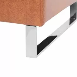 Beliani Sillón De Piel Sintética Marrón Dorado/plateado VIND -Sillones Ventas undef src sa picid 779840 type whitesh image scaled