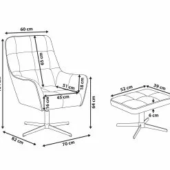 Beliani Sillón De Terciopelo Gris Pardo Con Reposapiés MOLLE -Sillones Ventas undef src sa picid 780900 type whitesh image scaled