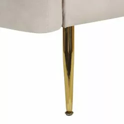 Beliani Sillón De Terciopelo Gris Pardo/dorado LACONIA -Sillones Ventas undef src sa picid 781732 type whitesh image scaled