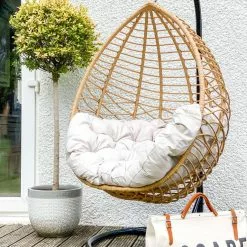 Beliani Silla Colgante Con Soporte De Ratán Beige/natural/negro ARSITA 13 Beliani Silla Colgante Con Soporte De Ratán Beige/natural/negro ARSITA -Sillones Ventas undef src sa picid 784690 type whitesh image scaled