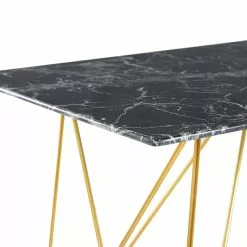 Beliani Mesa De Comedor De Vidrio Templado Blanco/negro/dorado 140 X 80 Cm KENTON 16 Beliani Mesa De Comedor De Vidrio Templado Blanco/negro/dorado 140 X 80 Cm KENTON -Sillones Ventas undef src sa picid 785249 type whitesh image scaled