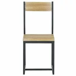 Beliani Conjunto De Comedor 4 Plazas Madera Clara/negro FLIXTON -Sillones Ventas undef src sa picid 785622 type whitesh image scaled