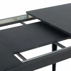 Beliani Mesa De Comedor Extensible Negra 120/160 X 80 Cm NORLEY -Sillones Ventas undef src sa picid 785637 type whitesh image scaled