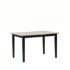 Beliani Mesa De Comedor Extensible De Madera De Caucho Clara/negro 120/150 X 80 Cm HOUSTON 13 Beliani Mesa De Comedor Extensible De Madera De Caucho Clara/negro 120/150 X 80 Cm HOUSTON -Sillones Ventas undef src sa picid 785770 type whitesh image