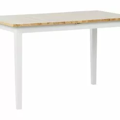 Beliani Mesa De Comedor Extensible De Madera De Caucho Clara/blanco 120/150 X 80 Cm HOUSTON 14 Beliani Mesa De Comedor Extensible De Madera De Caucho Clara/blanco 120/150 X 80 Cm HOUSTON -Sillones Ventas undef src sa picid 785832 type whitesh image scaled