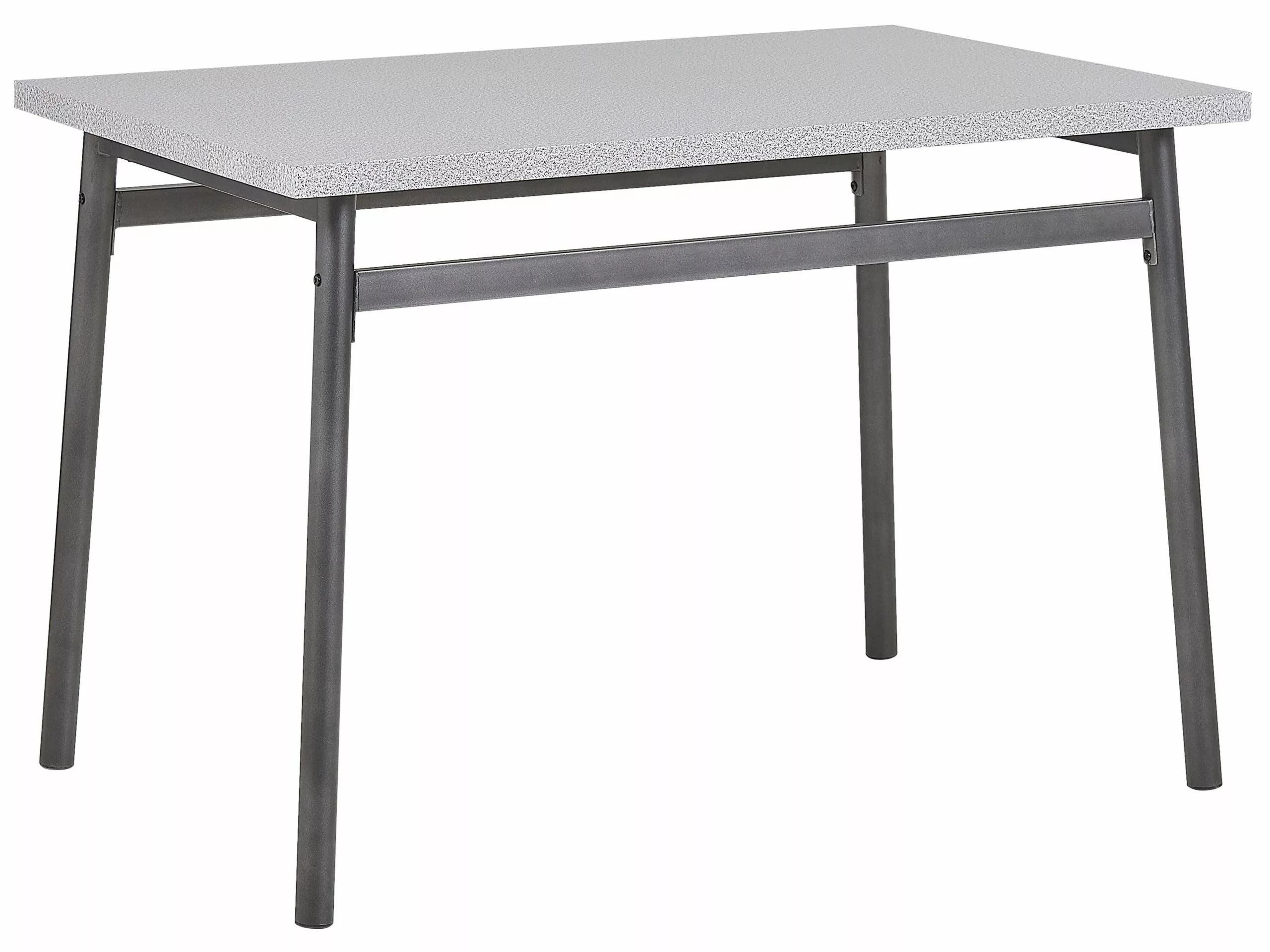 Beliani Conjunto De Comedor 4 Plazas Gris Claro/negro VELDEN 5 Beliani Conjunto De Comedor 4 Plazas Gris Claro/negro VELDEN - Imagen 5