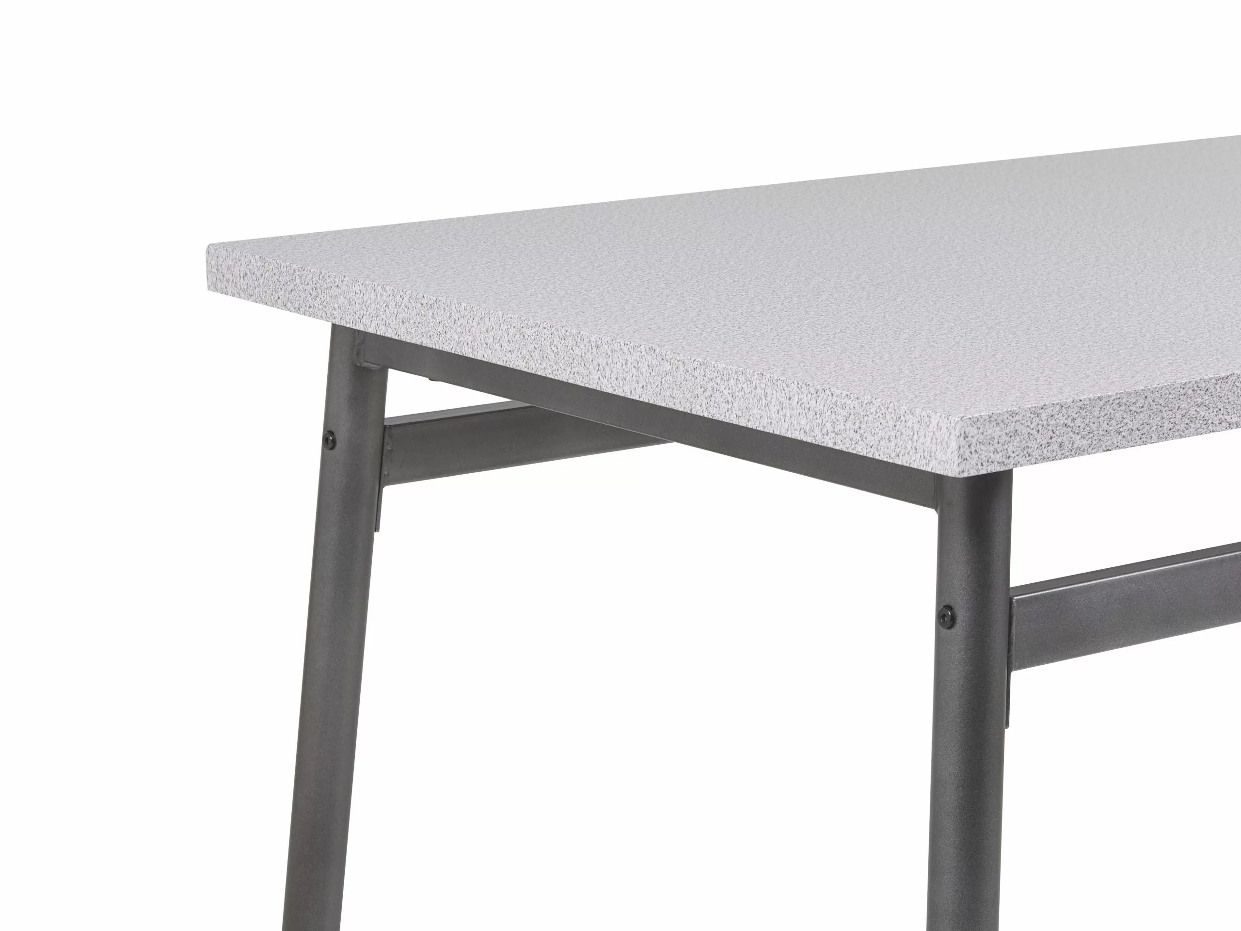 Beliani Conjunto De Comedor 4 Plazas Gris Claro/negro VELDEN 7 Beliani Conjunto De Comedor 4 Plazas Gris Claro/negro VELDEN - Imagen 7