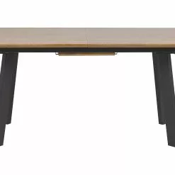 Beliani Mesa De Comedor Extensible Madera Oscura/negro 160/200 X 90 Cm SALVADOR -Sillones Ventas undef src sa picid 785997 type whitesh image scaled