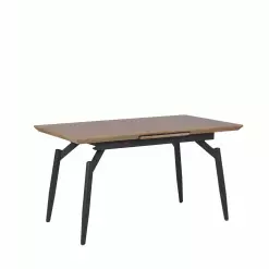 Beliani Mesa De Comedor Extensible Madera Oscura/negro 140/180 X 80 Cm BARBOSA 13 Beliani Mesa De Comedor Extensible Madera Oscura/negro 140/180 X 80 Cm BARBOSA -Sillones Ventas undef src sa picid 786544 type whitesh image