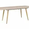 Beliani Mesa De Comedor Extensible Madera Clara 180/210 X 90 Cm HAGA