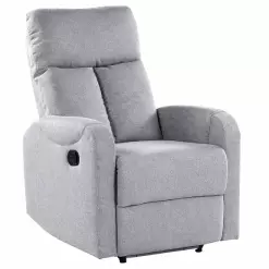 Beliani Sillón Reclinable Con LED Y Puerto USB Gris SOMERO -Sillones Ventas undef src sa picid 788747 type whitesh image scaled
