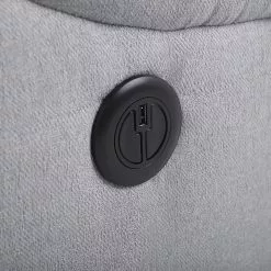 Beliani Sillón Reclinable Con LED Y Puerto USB Gris SOMERO -Sillones Ventas undef src sa picid 788752 type whitesh image scaled