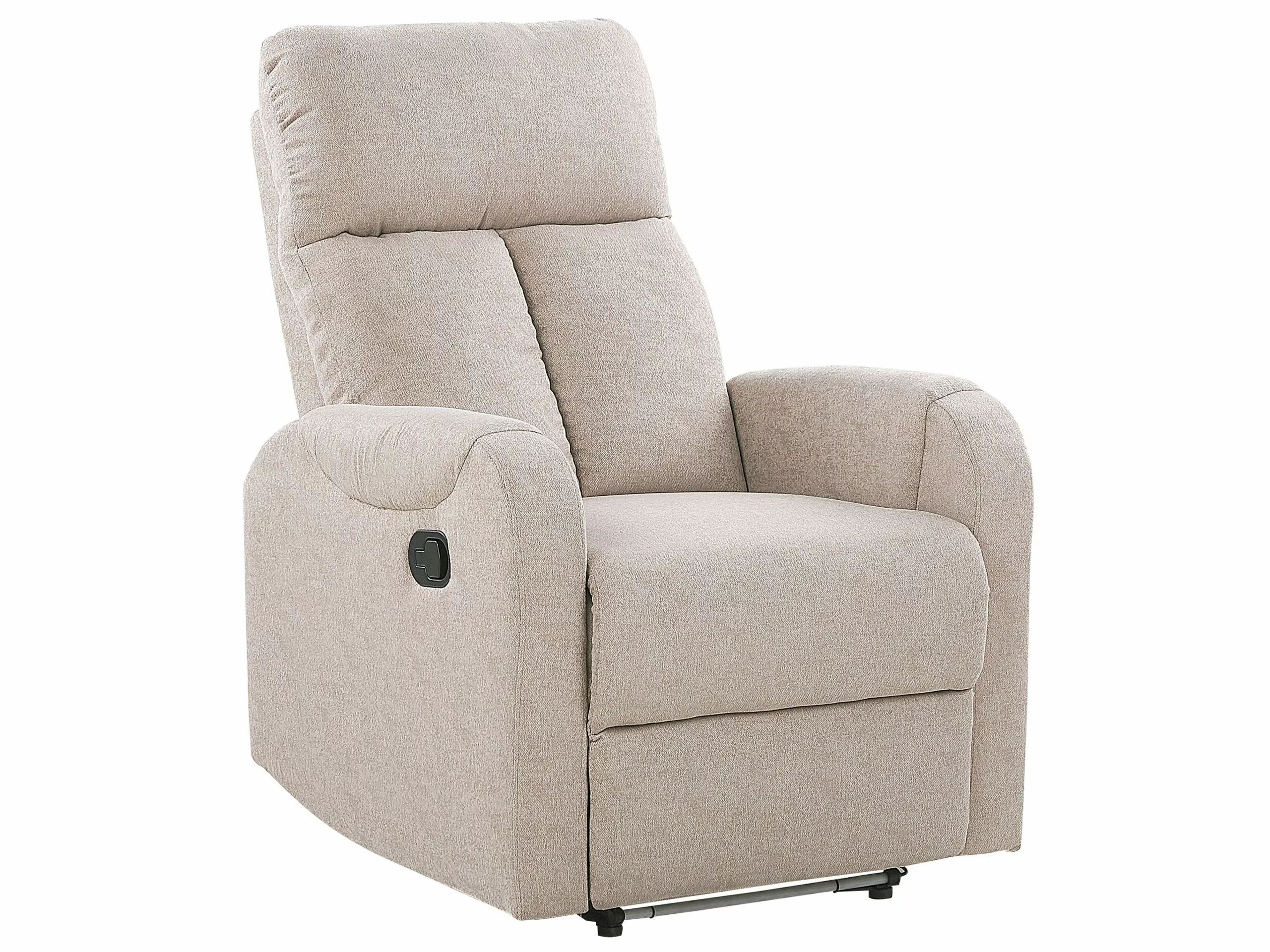 Beliani Sillón Reclinable Con LED Y Puerto USB Beige SOMERO 1 Beliani Sillón Reclinable Con LED Y Puerto USB Beige SOMERO