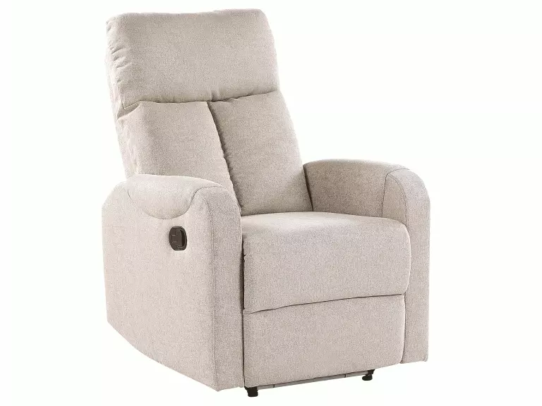 Beliani Sillón Reclinable Con LED Y Puerto USB Beige SOMERO 4 Beliani Sillón Reclinable Con LED Y Puerto USB Beige SOMERO - Imagen 4