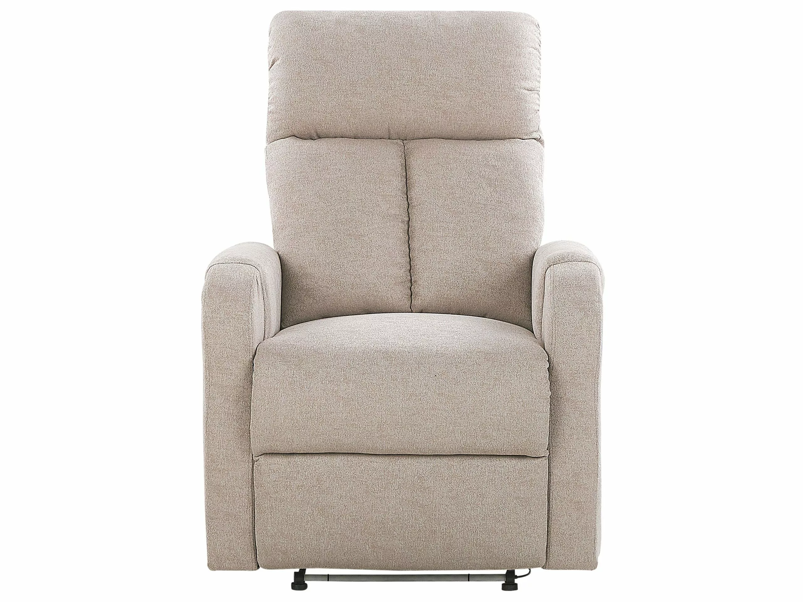 Beliani Sillón Reclinable Con LED Y Puerto USB Beige SOMERO 6 Beliani Sillón Reclinable Con LED Y Puerto USB Beige SOMERO - Imagen 6