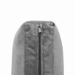 Beliani Sillón De Terciopelo Gris EVJA -Sillones Ventas undef src sa picid 789391 type whitesh image scaled